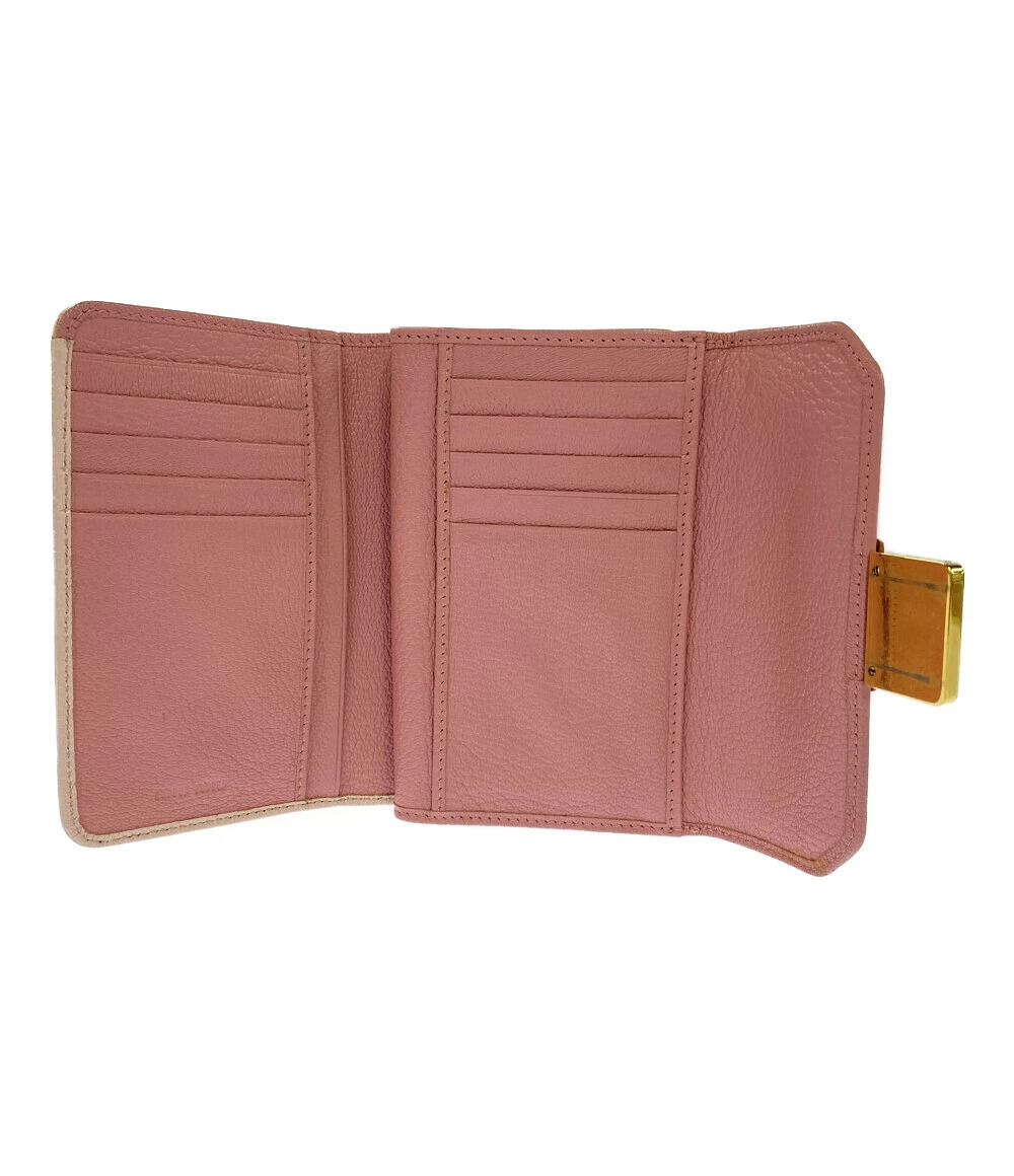 Miu Miu Wallet Bi fold Madras Bicolor MiuMiu Black